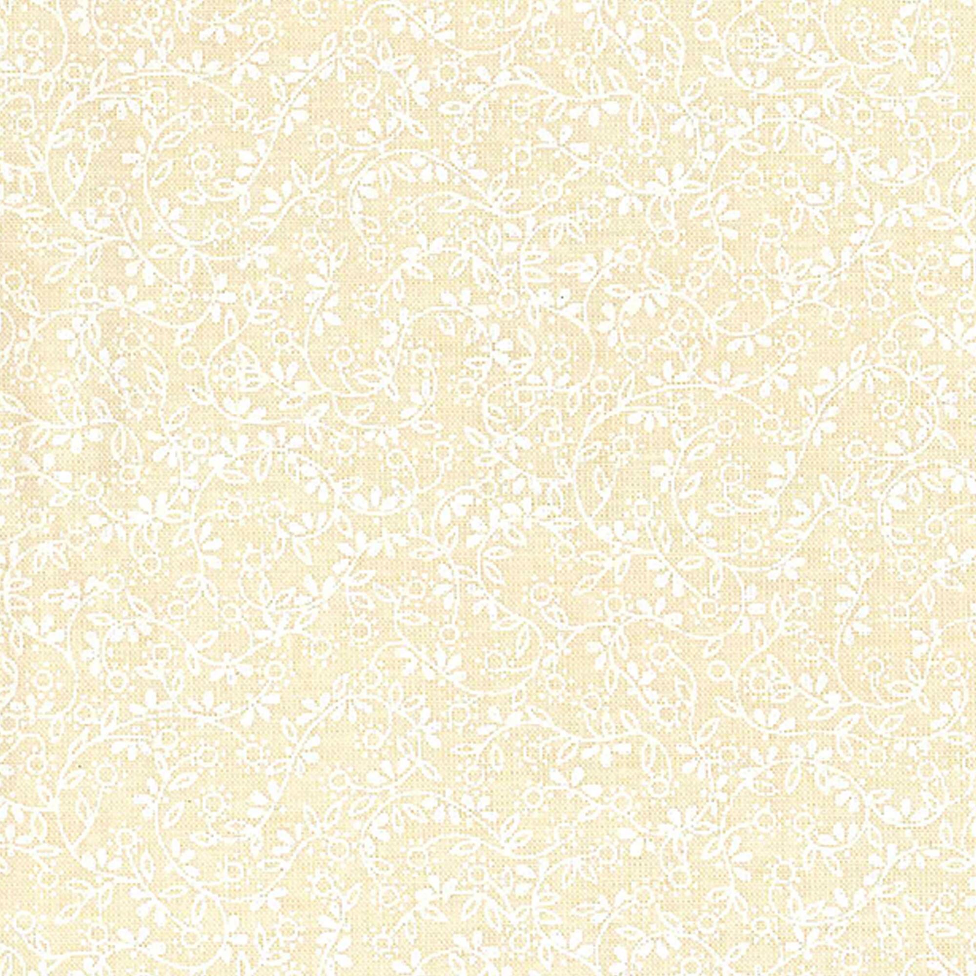 Fabric Traditions Tan Ditsy Floral Cotton Fabric